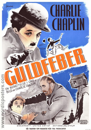 Guldfeber 1925 poster Mack Swain Charlie Chaplin