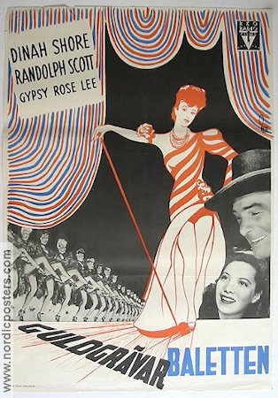 Guldgrävarbaletten 1946 poster Dinah Shore Musikaler