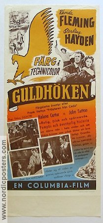 Guldhöken 1953 poster Rhonda Fleming Stirling Hayden Äventyr matinée