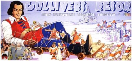 Gullivers resor 1939 poster Max Fleischer Animerat