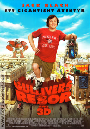Gullivers resor 3D 2010 poster Jack Black Emily Blunt Jason Segel Rob Letterman