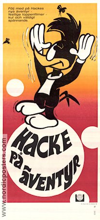 Hacke på äventyr 1968 poster Hacke Hackspett Woody Woodpecker Walter Lantz Animerat