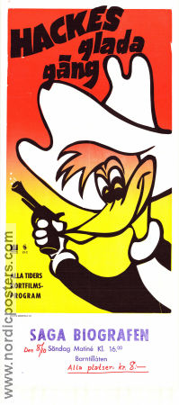 Hackes glada gäng 1977 poster Hacke Hackspett Woody Woodpecker Walter Lantz Animerat Från serier