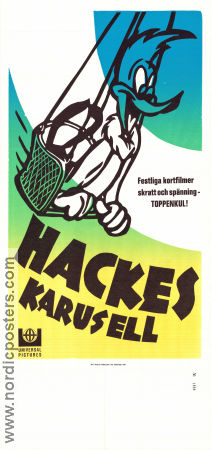 Hackes karusell 1962 poster Hacke Hackspett Woody Woodpecker Walter Lantz Animerat Från serier