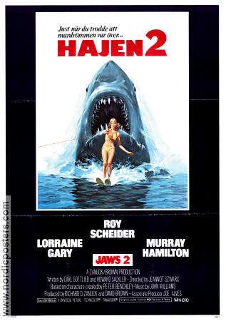 Hajen 2 1978 poster Roy Scheider Lorraine Gary Murray Hamilton Jeannot Szwarc