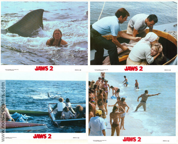 Hajen 2 1978 lobbykort Roy Scheider Lorraine Gary Murray Hamilton Jeannot Szwarc