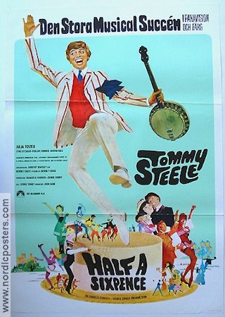 Half a Sixpence 1968 poster Tommy Steele Julia Foster Musikaler
