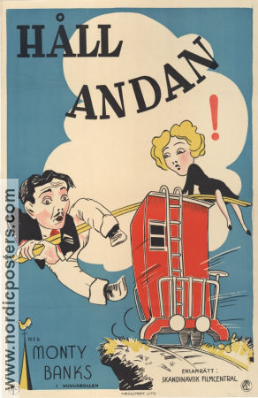 Håll andan 1927 poster Monty Banks Virginia Lee Corbin Joseph Henabery