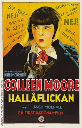 Hallåflickan 1927 poster Colleen Moore Telefoner