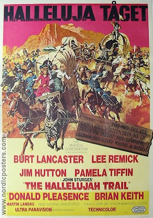 Hallelujah-tåget 1966 poster Burt Lancaster Lee Remick