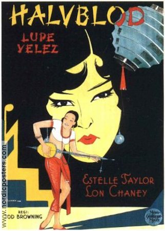 Halvblod 1929 poster Lupe Velez Estelle Taylor Tod Browning Asien