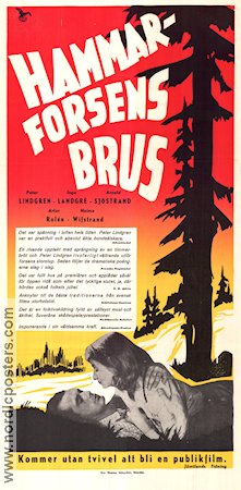 Hammarforsens brus 1948 poster Peter Lindgren Inga Landgré Arnold Sjöstrand Ragnar Frisk