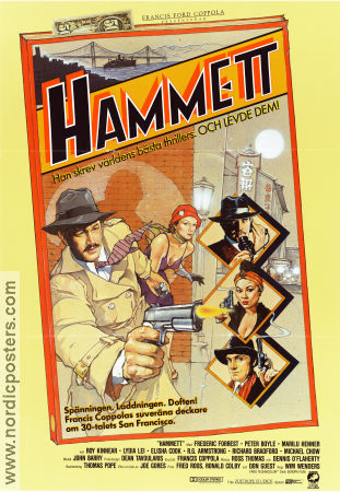 Hammett 1982 poster Frederic Forrest Peter Boyle Marilu Henner Wim Wenders