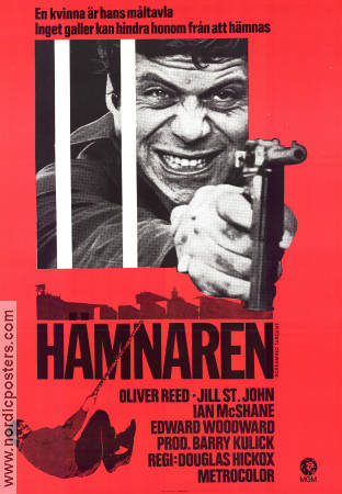 Hämnaren 1972 poster Oliver Reed Jill St John Douglas Hickox Vapen