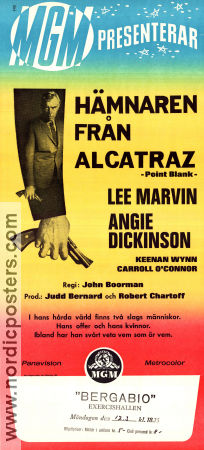 Hämnaren från Alcatraz 1968 poster Lee Marvin Angie Dickinson Keenan Wynn John Boorman