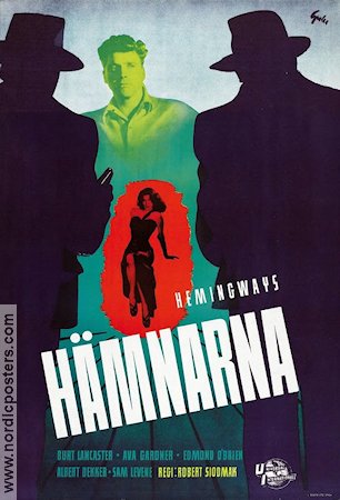 Hämnarna 1946 poster Burt Lancaster Ava Gardner