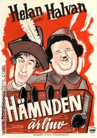 Hämnden är ljuv 1934 poster Stan Laurel Oliver Hardy Gus Meins