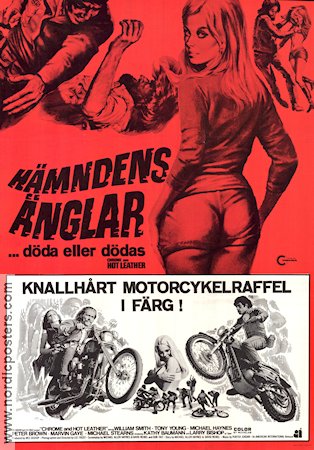 Hämndens änglar 1971 poster William Smith Tony Young Michael Haynes Marvin Gaye Lee Frost Motorcyklar