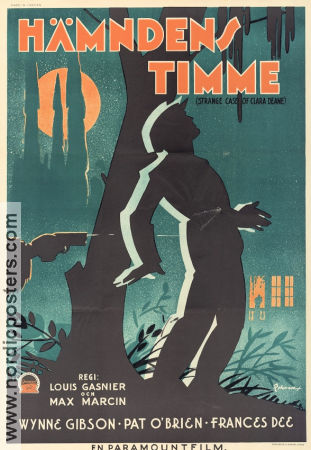 Hämndens timme 1932 poster Wynne Gibson Pat O´Brien Louis J Gasnier