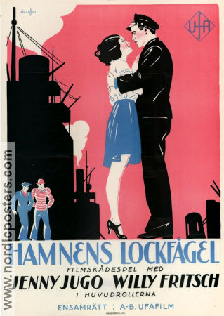 Hamnens lockfågel 1928 poster Jenny Jugo Willy Fritsch Erich Waschneck