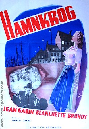 Hamnkrog 1950 poster Jean Gabin Marcel Carné