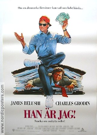 Han är jag 1990 poster James Belushi Charles Grodin Pengar