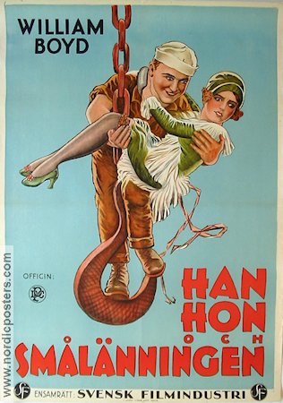 Han hon och smålänningen 1928 poster William Boyd