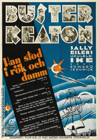 Han stod i rök och damm 1930 poster Buster Keaton Sally Eilers