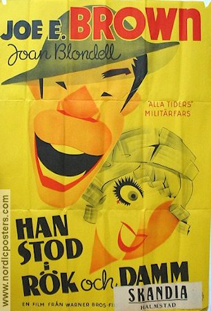 Han stod i rök och damm 1936 poster Joe E Brown Joan Blondell