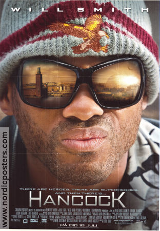 Hancock 2008 poster Will Smith Charlize Theron Jason Bateman Peter Berg Glasögon