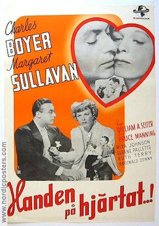 Handen på hjärtat 1942 poster Charles Boyer Margaret Sullivan