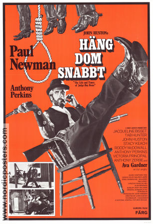 Häng dom snabbt 1972 poster Paul Newman John Huston