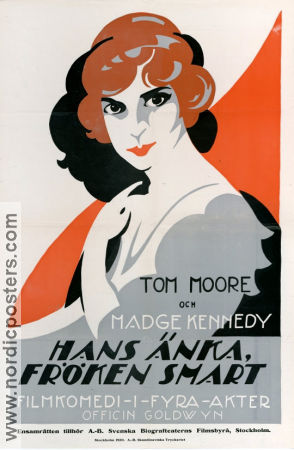 Hans änka fröken smart 1918 poster Madge Kennedy Tom Moore Charles Miller