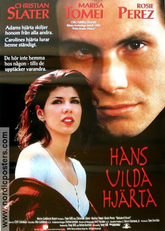 Hans vilda hjärta 1993 poster Christian Slater Marisa Tomei Rosie Perez Tony Bill