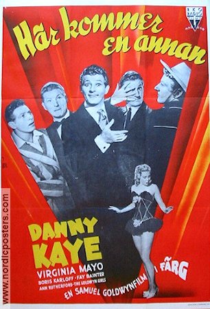 Här kommer en annan 1947 poster Danny Kaye Virginia Mayo Boris Karloff Norman Z McLeod