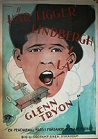 Här ligger Lindbergh i lä 1928 poster Glenn Tryon Flyg