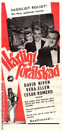 Härligt förälskad 1951 poster David Niven Vera-Ellen Cesar Romero H Bruce Humberstone Musikaler