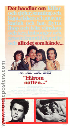 Härom natten 1986 poster Rob Lowe Demi Moore James Belushi Edward Zwick