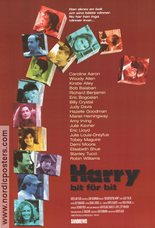 Harry bit för bit 1997 poster Judy Davis Julia Louis-Dreyfus Richard Benjamin Woody Allen