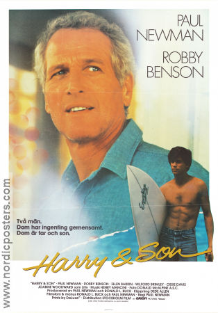 Harry och son 1984 poster Robby Benson Ellen Barkin Wilford Brimley Paul Newman