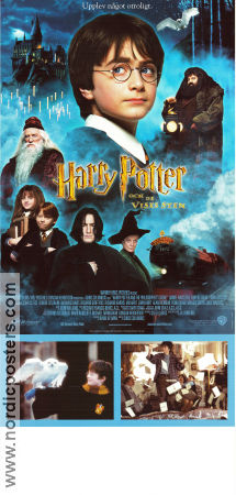 Harry Potter och de vises sten 2001 poster Daniel Radcliffe Alan Rickman Chris Columbus Text: J K Rowling