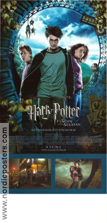 Harry Potter och fången från Azkaban 2004 poster Daniel Radcliffe Emma Watson Rupert Grint Gary Oldman Alan Rickman Emma Thompson Maggie Smith Alfonso Cuaron Text: J K Rowling