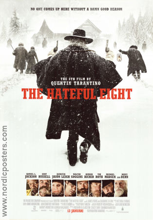 The Hateful Eight 2015 poster Samuel L Jackson Kurt Russell Jennifer Jason Leigh Quentin Tarantino
