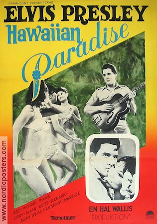 Hawaiian Paradise 1966 poster Elvis Presley Suzanna Leigh James Shigeta Michael D Moore Musikaler