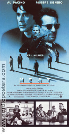 Heat 1995 poster Al Pacino Val Kilmer Robert De Niro Jon Voight Michael Mann