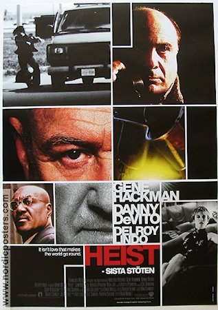 Heist 2001 poster Gene Hackman Danny de Vito Rebecca Pidgeon David Mamet