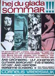 Hej du glada sommar 1965 poster Cornelis Vreeswijk Åke Grönberg