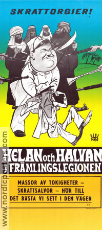 Helan och Halvan i främlingslegionen 1939 poster Stan Laurel A Edward Sutherland