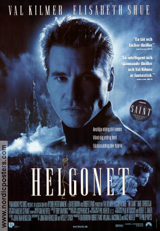 Helgonet 1997 poster Val Kilmer Elisabeth Shue Rade Serbedzija Phillip Noyce Från TV