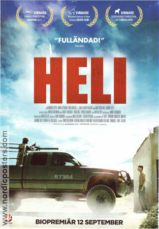 Heli 2013 poster Armando Espitia Andrea Vergara Linda Gonzalez Amat Escalante Bilar och racing Filmen från: Mexico